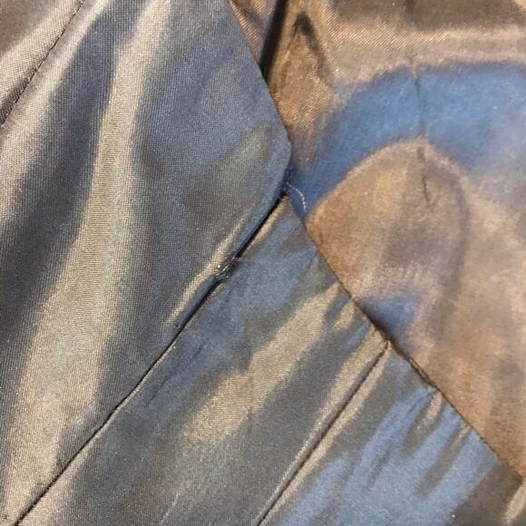 Vintage Y2K Jessica McClintock Gunne Sax Black Satin Rhinestone Corset Bustier - Picture 11 of 13